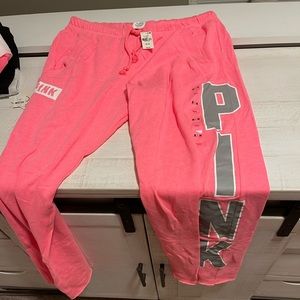 NWT Victorias Secret PINK - Pink Boyfriend Sweats (M)